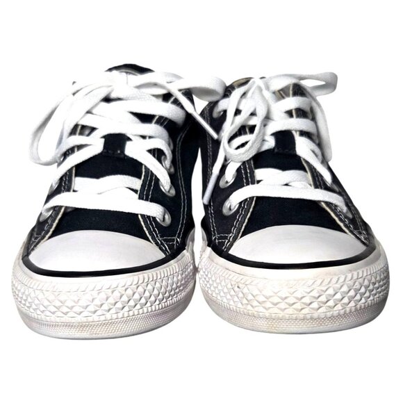 Converse Chuck Taylor All Star Canvas Unisex Low Top Black Sneakers Size M4 W6 - Picture 2 of 8
